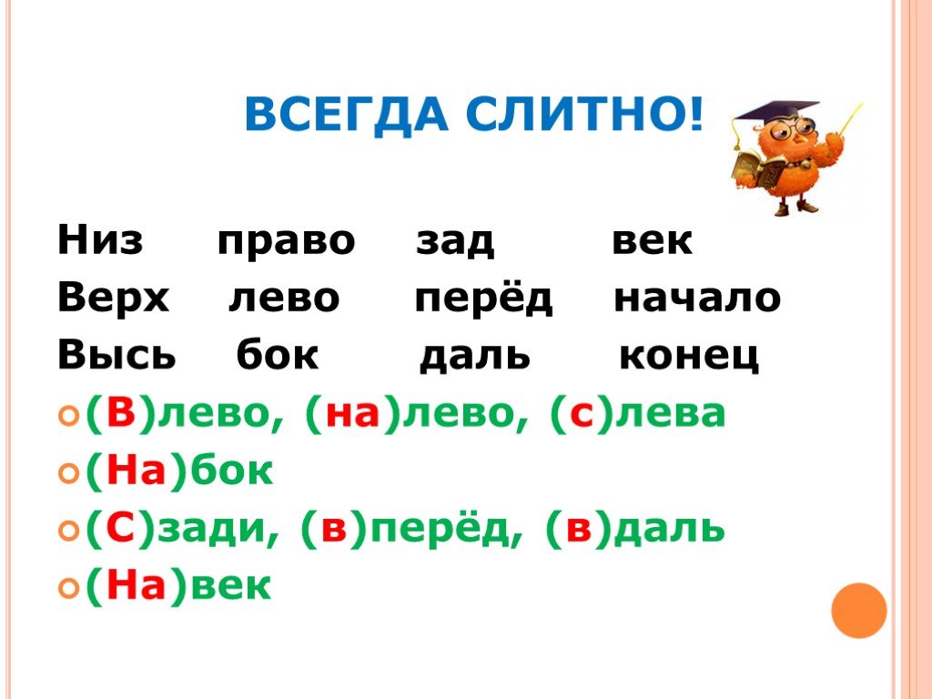 “справа”, “с права” или “справо”: как правильно пишется