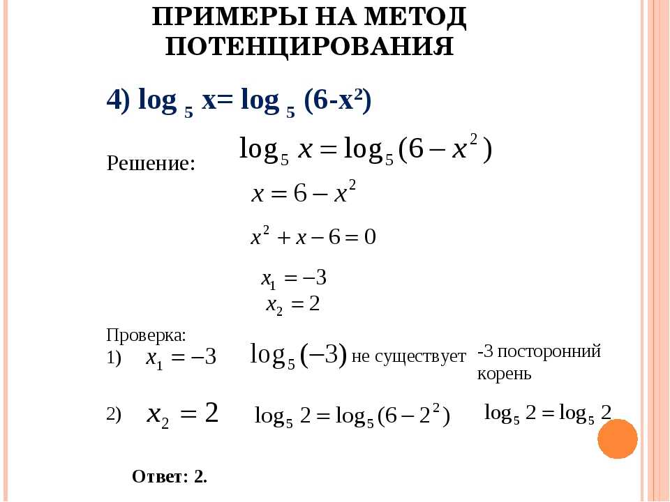 Логарифмические уравнения и неравенства