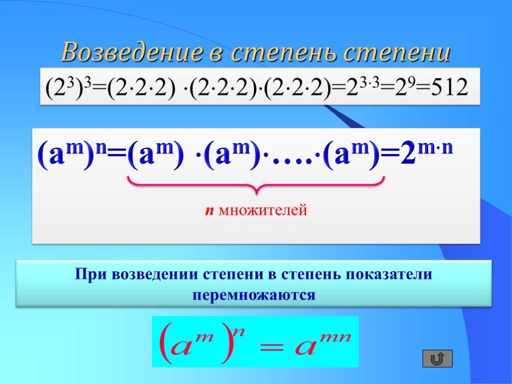 Отрицательная степень как решать. определение степени с отрицательным показателем. возведение в степень онлайн