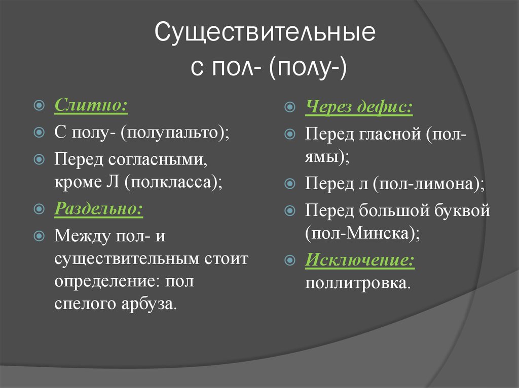 Узнаем как правильно пишется слово полголовы слитно или раздельно Правила русского языка Примеры предложений со словом полголовы