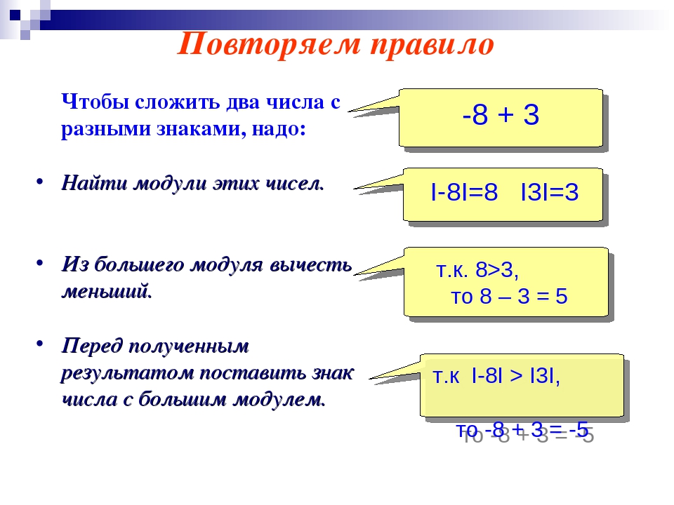 Виленкин: §5. положительные и отрицательные числа