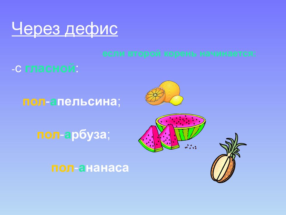 Узнаем как правильно пишется слово полбанана слитно или раздельно Правила русского языка Примеры предложений со словом полбанана