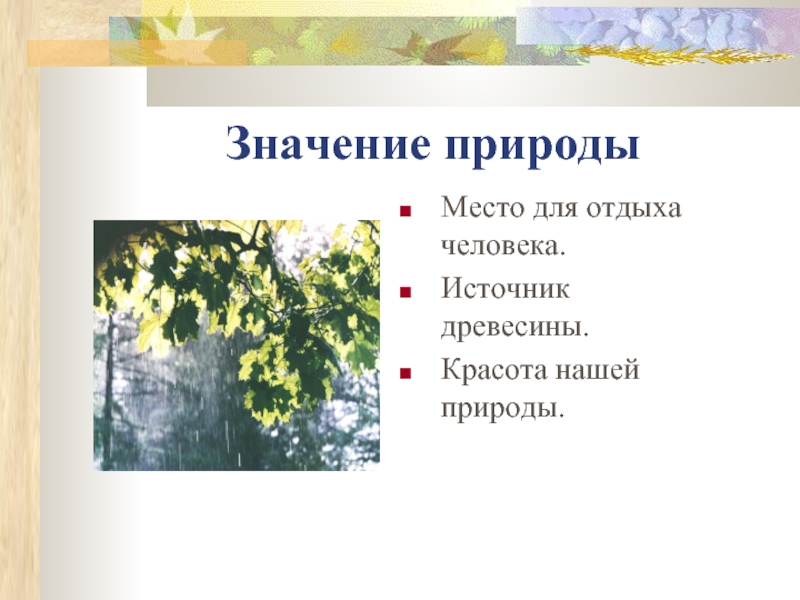 Человек и природа, связь и ценность (3-4 класс, окружающий мир)