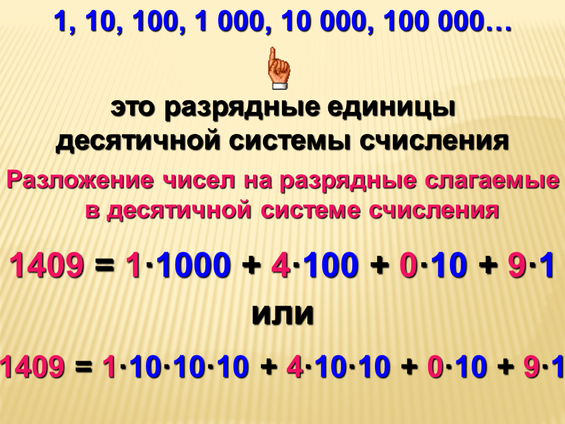 Урок 2: разрядные слагаемые - 100urokov.ru