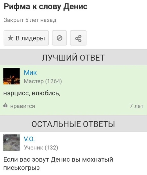 Смешные рифмы к именам