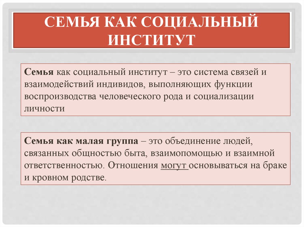 Семья это…